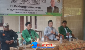 Anggota DPRD Kabupaten Sukabumi, H. Dadang Hermawan Aspirasi Jalan Rusak dan Dukungan Kegiatan Keagamaan