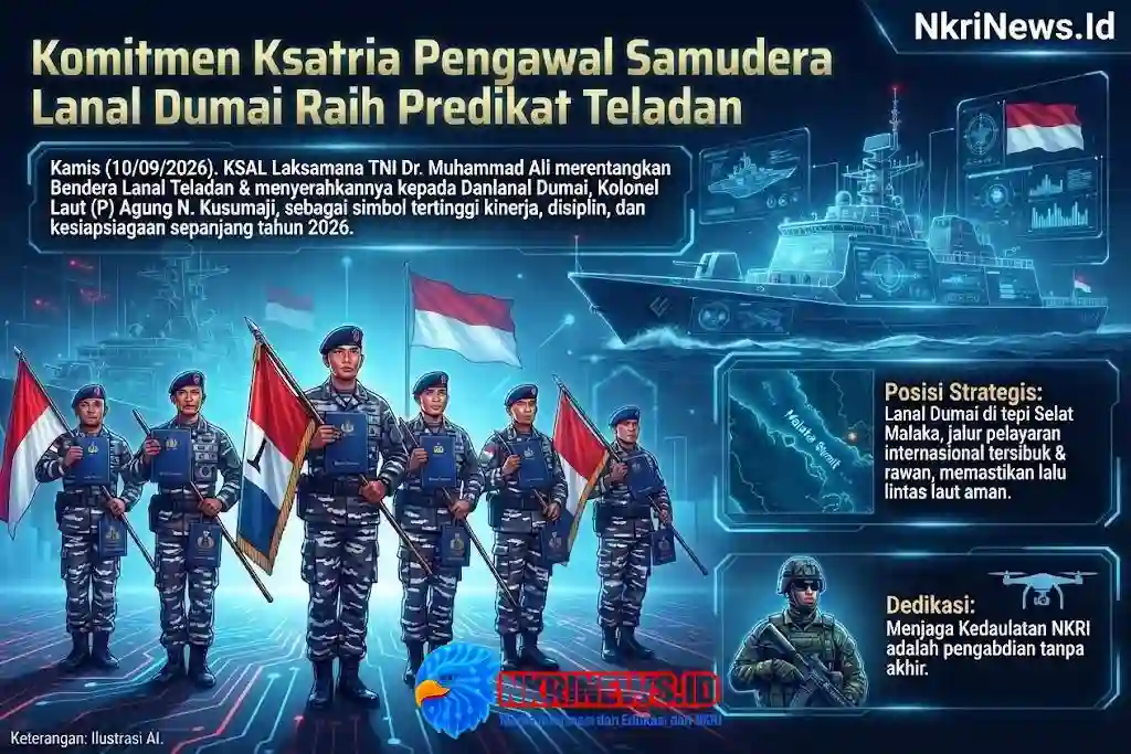 Komitmen Ksatria Pengawal Samudera Lanal Dumai Raih Predikat Teladan