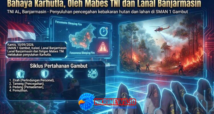 Generasi Muda dan Pelajar Kalsel Dibekali Pengetahuan Bahaya Karhutla, Oleh Mabes TNI dan Lanal Banjarmasin