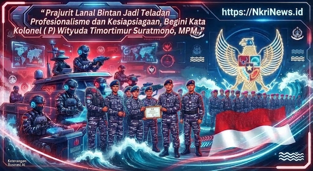 Prajurit Lanal Bintan Jadi Teladan Profesionalisme dan Kesiapsiagaan, Begini Kata Kolonel Laut (P) Wityuda Timortimur Suratmono, MPM.,”