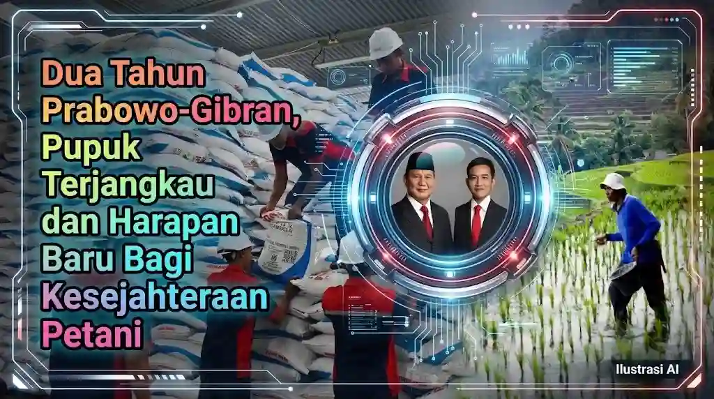 Dua Tahun Kerja Nyata, Pemerintah Prabowo Pangkas Harga Pupuk dan Dongkrak Kesejahteraan Petani